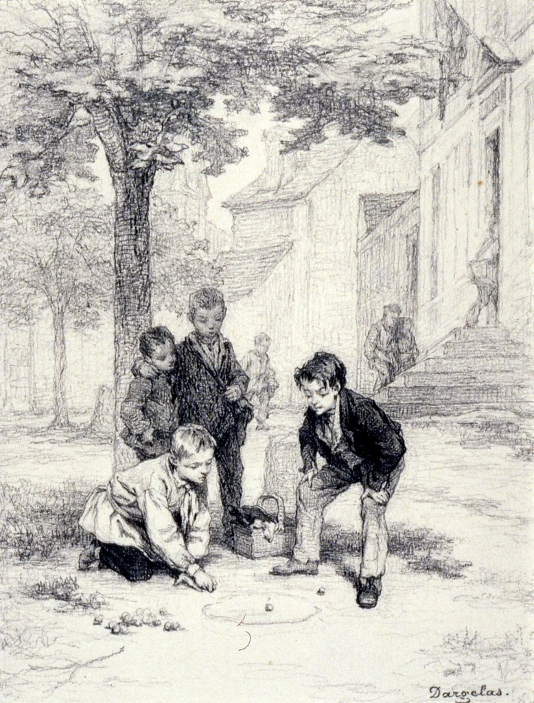 André - Henri Dargelas, Ragazzi che giocano a biglie, Walters Art Museum